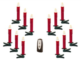 Melrose 73649DS LED Clip On Taper Candle (Set of 24) 6.5"H Plastic