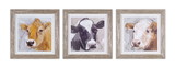 Melrose 74004DS Framed Cow Print (Set of 3) 10