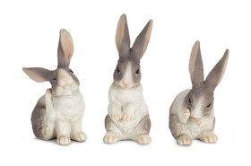Melrose 74271DS Rabbit (Set of 6) 6.5"H Resin