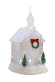 Melrose 76837DS Church Snow Globe/Timer 10.5