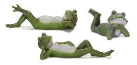 Melrose 78564DS Frog (Set of 3) 14.75"W x 4.25"H Resin