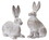 Melrose 78757DS Rabbit (Set of 2) 15"H, 17"H Resin