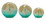 Melrose 80079DS Orb (Set of 3) 4.5"D, 6"D, 7"D Glass 3AAA or 3AA Batteries, Not Included