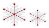 Melrose 80416DS Snowflake (Set of 2) 16