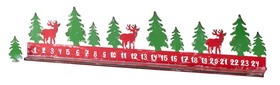 Melrose 80525DS Christmas Countdown 23.5"L x 5.5"H (Set of 2) Metal