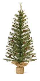 Melrose 80770DS Pine Tree 3'H (Set of 2) PVC/Metal