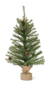 Melrose 80771DS Mini Pine Tree 2'H (Set of 2) PVC
