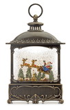 Melrose 80788DS Snow Globe Lantern w/Santa 12
