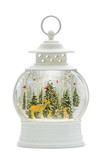 Melrose 80789DS Snow Globe Lantern w/Deer 11.5
