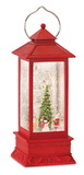Melrose 80796DS Snow Globe Lantern w/Santa 12.5