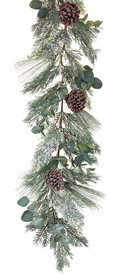 Melrose 81225DS Pine and Eucalyptus Garland 6'L (Set of 2) Plastic/Polyester