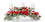 Melrose 81228DS Pine and Berry Centerpiece 31"L x 12"H Plastic/Foam (Fits 3" Candles)
