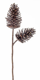 Melrose 81314DS Pine Cone Spray 28"H (Set of 6) Plastic