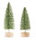 Melrose 81443DS Tree with LED (Set of 4) 10.75"H, 14"H Plastic 6 Hr Timer 3 AAA Batteries, Not Included