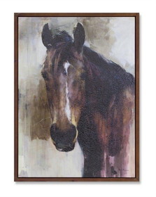 Melrose 82167DS Horse Canvas 23.75"L x 31.5"H Canvas/Wood