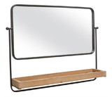 Melrose 82201DS Wall Mirror with Shelf 28.5
