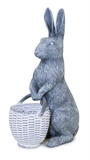 Melrose 82264DS Standing Rabbit with Basket 6.75