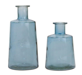 Melrose 82379DS Bottle (Set of 2) 7"H, 9.5"H Glass