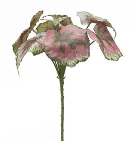 Melrose 82597DS Begonia Leaf (Set of 2) 11.5"H Polyester