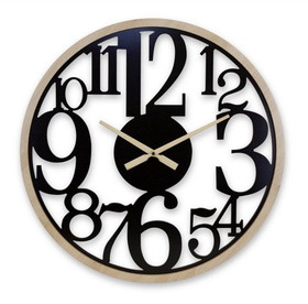 Melrose 82631DS Wall Clock 23.5"D MDF