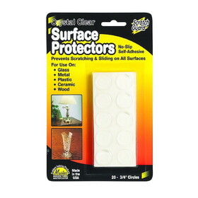 Master Manufacturing 88600 Scratch Guard Surface Protectors, Clear, 3/4" dia.