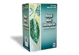 AmerCareRoyal RM115 Mint Flavored Individually Wrapped Toothpicks, 15 Boxes Of 1000 Picks Per Case, 15000/Case