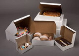 Global Paper 6904 9X9X5 Box - Clay, Clay Coated Bakery Box, 100/Case