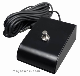 1-Button Black Footswitch Assembly With 1/4" Plug