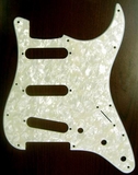 Fender Standard Stratocaster Guitar Pickguard White Pearl 11 Hole 4 Ply S/S/S