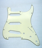 Fender Standard Stratocaster Guitar Pickguard Parchment 11 Hole 3 Ply S/S/S