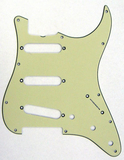 Fender Standard Stratocaster Guitar Pickguard '62 Mint Green Truss Rod Notch 11 Hole 3 Ply S/S/S