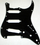 Fender '62 Stratocaster Guitar Pickguard Black Truss Rod Notch 11 Hole 3 Ply S/S