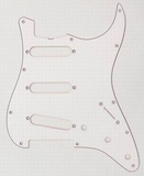 Fender Standard Stratocaster Guitar Pickguard '62 White Truss Rod Notch 11 Hole 3 Ply S/S/S