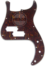 Mojotone Electric Guitar Pickguard For Precision Bass Red Tortoise 3 Ply