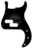 Mojotone Electric Guitar Pickguard For Precision Bass Gloss Black 3 Ply