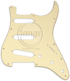 Mojotone Electric Guitar Pickguard For '62 Strat Parchment 3 Ply