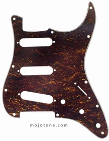 Mojotone Electric Guitar Pickguard For American Strat Sss Red Tortoise 3 Ply