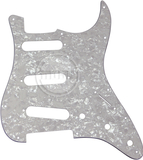 Mojotone Electric Guitar Pickguard For American Strat Sss White Pearl 3 Ply