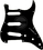 Mojotone Electric Guitar Pickguard For American Strat Sss Gloss Black 3 Ply