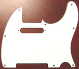 Fender Standard Telecaster Guitar Pickguard White 8 Hole 3 Ply S/S