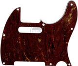 Mojotone Electric Guitar Pickguard For Tele 8 Hole Red Tortoise 3-Ply