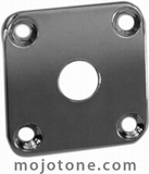 Gibson Style Curved Jack Plate Chrome