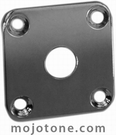 Gibson Style Curved Jack Plate Chrome