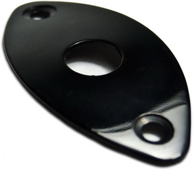 Football Style Curved Jack Plate (Black)