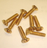 Pickup Mounting Screws For Strat (6-32 X 5/8'' Ovalhead Phillips Gold)