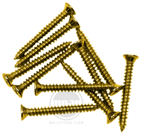 Mojotone Humbucker Mounting Ring Screws Gold / 10