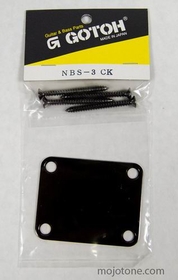 Neck Plate With Screws (Black)