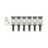 Gotoh S11 Brass Guitar Saddles Chrome