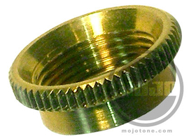 Deep Thread Round Nut For Switchcraft 3-Way Toggle Switches Gold