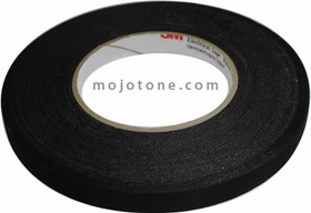 3M #11 Black Cloth Pickup Coil Tape (.450 X 72 Yards)